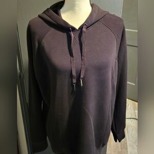 SPANX Sz M Black Hoodie. Guc. Has Some Piling. See Pics.